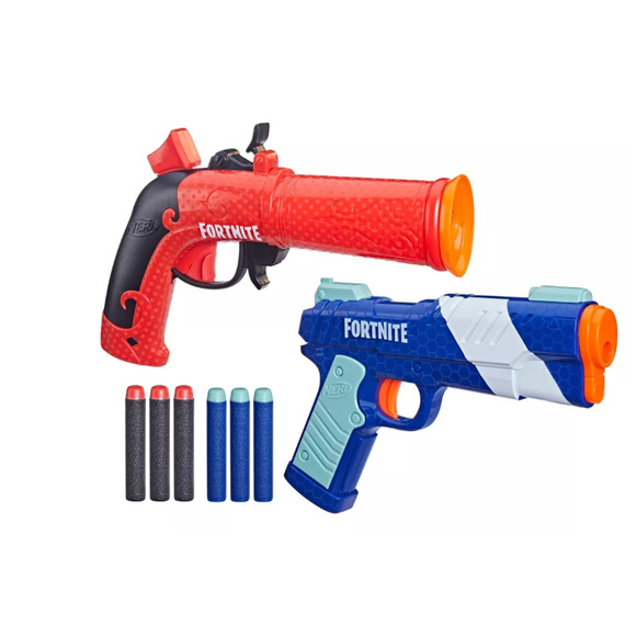 Nerf Fortnite Dual Pack Flint Knock Blasters  and Darts NWT - Picture 6 of 6